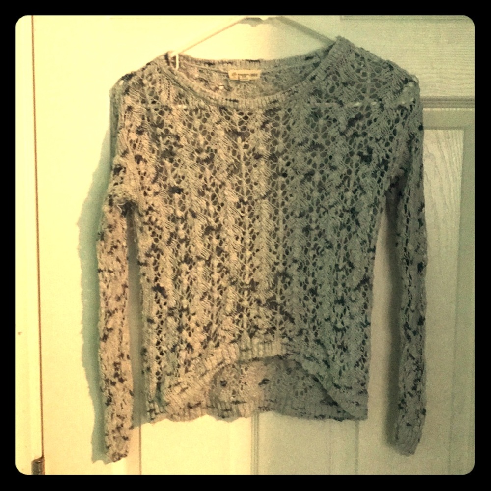 See through long sleeve shirt